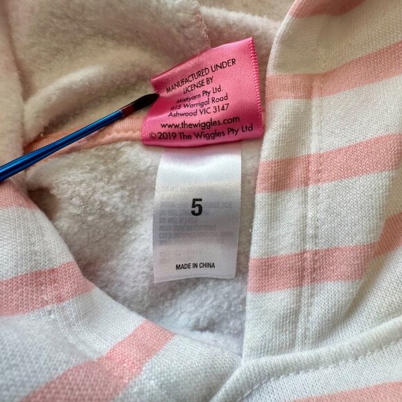 EMMA WIGGLE The Wiggles Girls Hoodie Sweatshirt  5 5T Ballet Graphic Pink Sweate - Picture 7 of 8